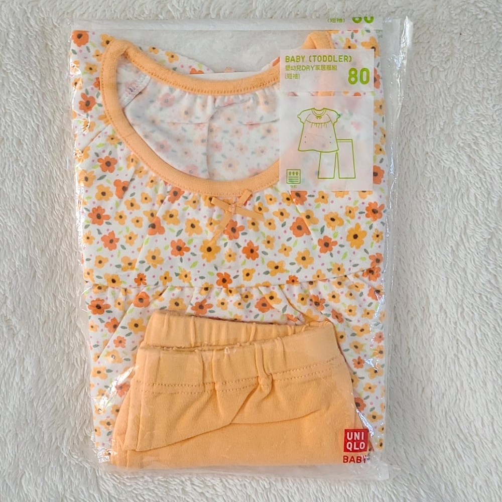 NWT Uniqlo Baby Toddler 12-18M Pajama Set
